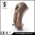 super soft 2015 Lady gilding long shawl neck coffee color 100% viscose scarf